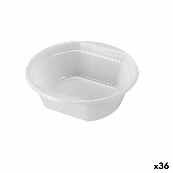Sæt af genanvendelige skåle Algon 500 ml Hvid Plastik 6 Dele (36 Enheder)