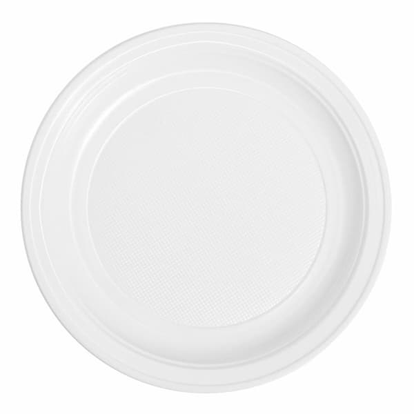 Set med återanvändbara tallrikar Maxi Products Vit Plast 100 Delar