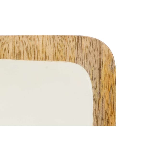 Bricka med fack MALI941 W Vit 46 x 3 x 17 cm (6 antal)