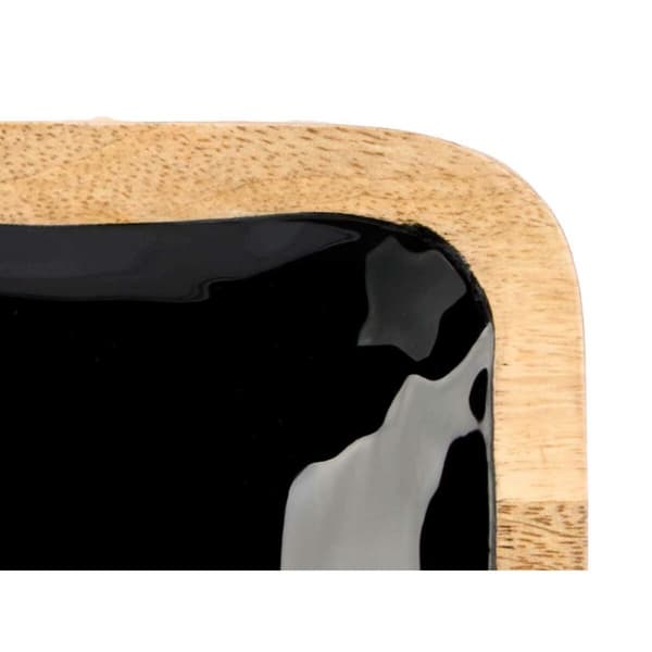 Bakke med Rum MALI-991 B Sort 31 x 3 x 31 cm (6 enheder)