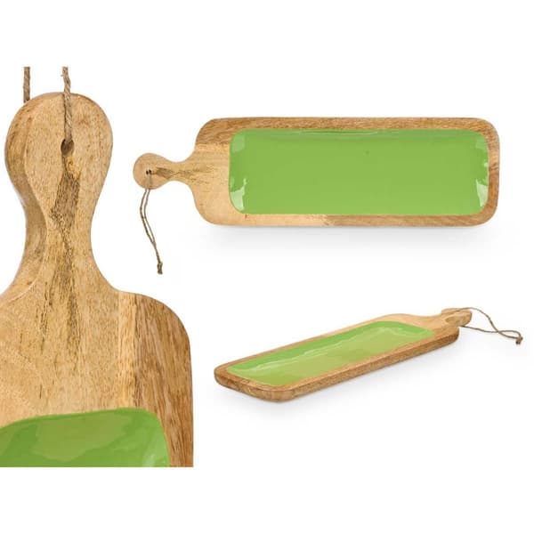 Snacksbrett MALI-798 G Grønn 50,7 x 3 x 14 cm (6 enheter)