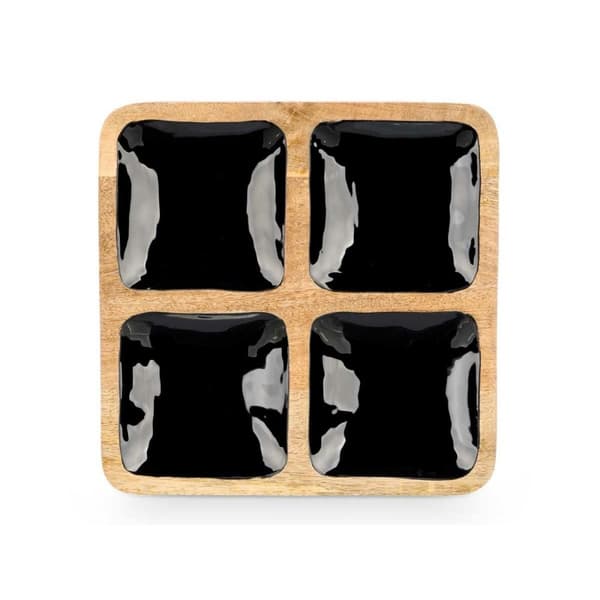 Brett med kammer MALI-991 B Svart 31 x 3 x 31 cm (6 enheter)
