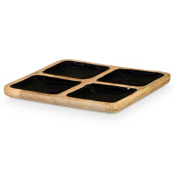 Brett med kammer MALI-991 B Svart 31 x 3 x 31 cm (6 enheter)