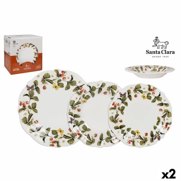 Ruokailuvälineet Santa Clara Aranjuez 12 Kappaletta (2 osaa)