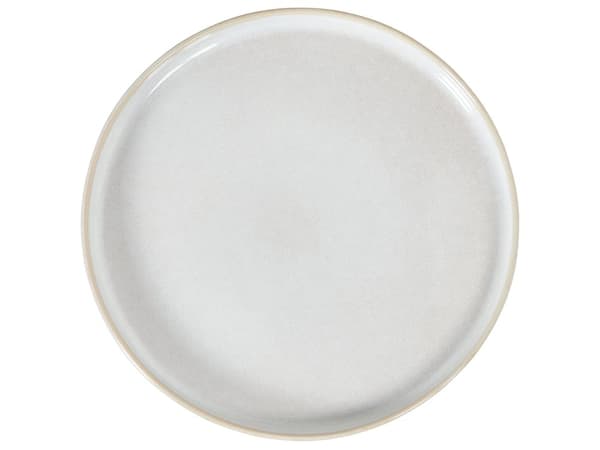Spisestel Off White Stentøj sæt af 12 til 4 Personer Middagssæt til Spisebord Design Stel Servicesæt Tallerkner Skål Tilbehør