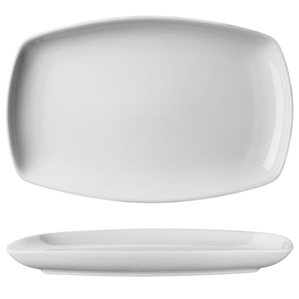Tallerkensæt Salerno, porcelæn, til 12 personer, 100-dele - hvid