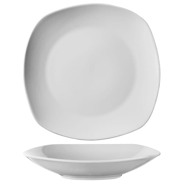 Tallerkensæt Salerno, porcelæn, til 12 personer, 100-dele - hvid