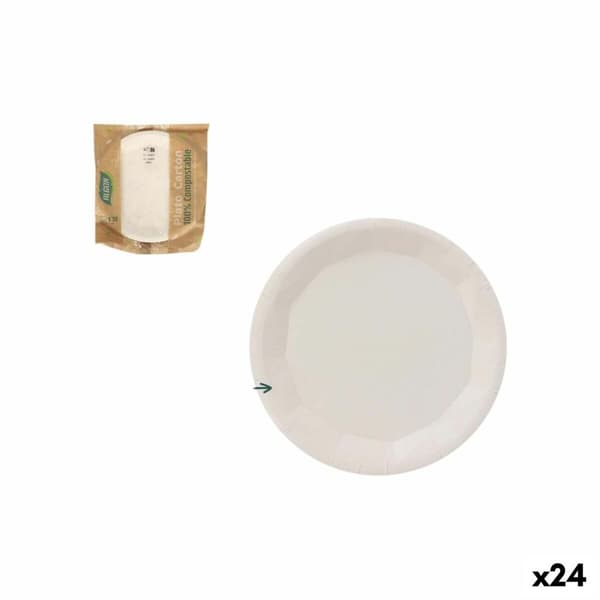Tallriksset Algon Vit 10 Delar (24 antal)