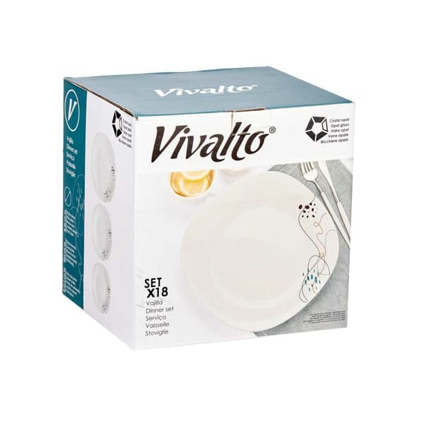 Servissats Vivalto LFP-110/85/LFTP-90 1 Vit Opalinglas (2 antal)