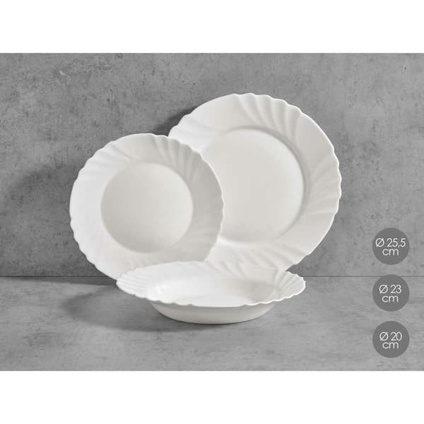 Astiasetti Vivalto F-LBP100-80-90 Valkoinen Opaliinilasi (2 osaa)
