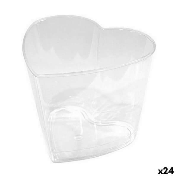 Sarja kierrätettäviä kulhoja Algon Sydän 10 Kappaletta 5,5 x 5 x 4,3 cm (24 osaa)