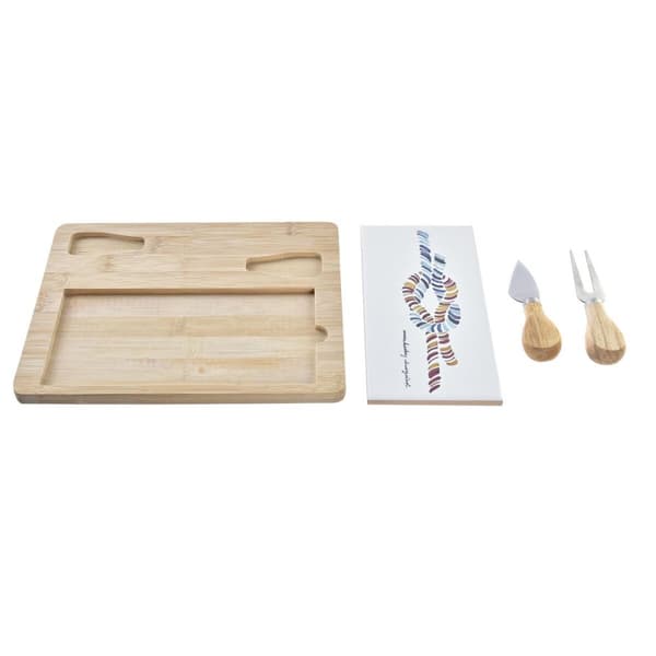Ostbricka DKD Home Decor Bambu Stengods 24,5 x 20 x 1,2 cm Sjöman
