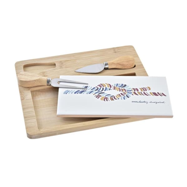 Ostbricka DKD Home Decor Bambu Stengods 24,5 x 20 x 1,2 cm Sjöman