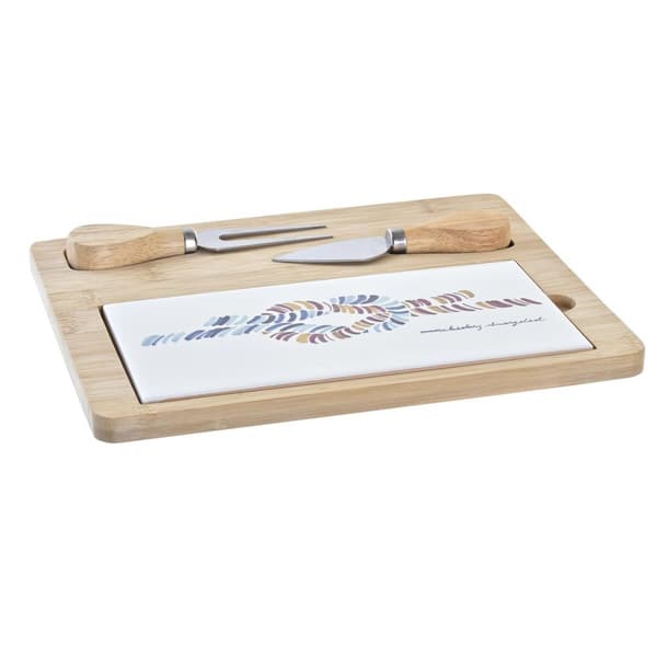 Ostbricka DKD Home Decor Bambu Stengods 24,5 x 20 x 1,2 cm Sjöman