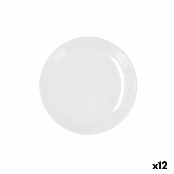 Desserttallrik Bidasoa Glacial Coupe Keramik Vit (19 cm) (Pack 12x)