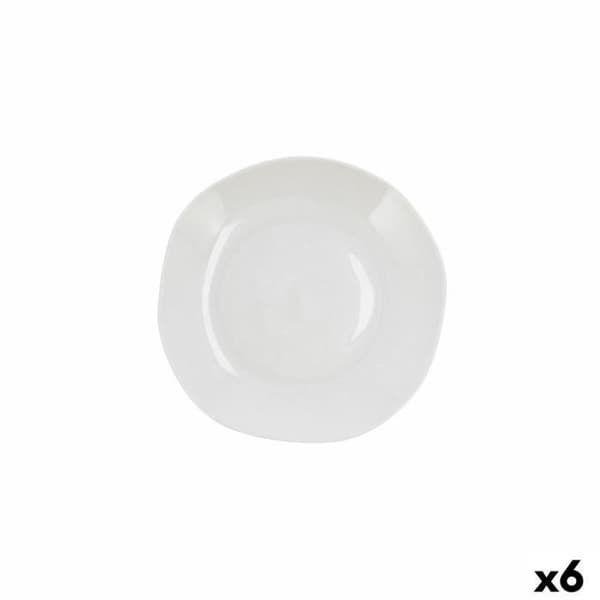 Ariane Earth White Ceramic Deep Plate 23 cm (6 enheter)