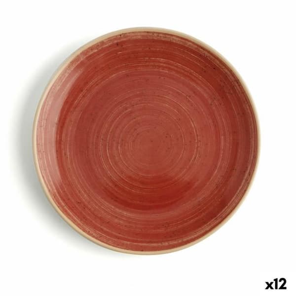 Ariane Terra Röd keramisk mattallrik Ø 18 cm (12 enheter)