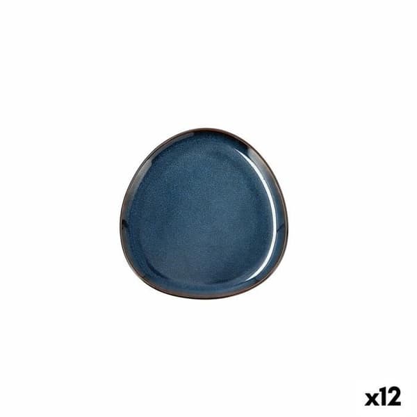 Bidasoa Ikonic keramisk blå mattallrik (11 x 11 x 11 cm) (Förpackning 12x)