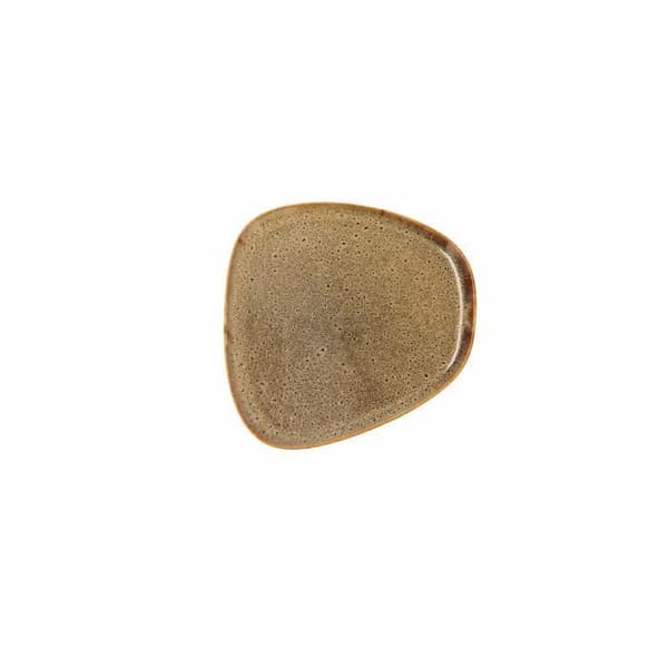 Bidasoa Ikonic keramisk brun mattallrik (14 x 13,6 x 0,8 cm) (Förpackning 12x)