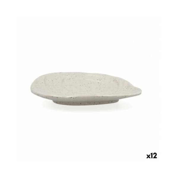 Platt tallrik Bidasoa Ikonic Grey Plastic (16 x 12,7 x 2,3 cm) (Pack 12x)