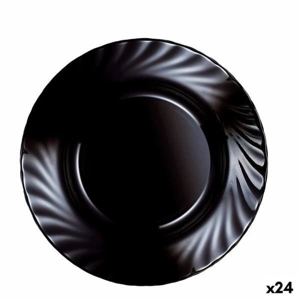 Luminarc Trianon Deep Plate Black Glass (ø 22,5 cm) (24 enheter)