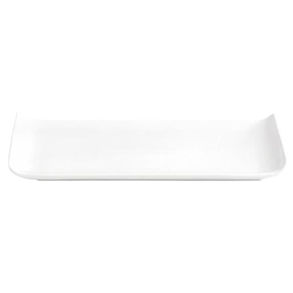 Quid Chef vit keramisk baguette tallrik (25 x 12 cm) (Pack 6x)