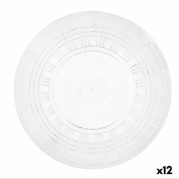Quid Viba Transparent Plast Middagstallrik 26 cm Ø 26 cm (12 enheter) (Pack 12x)