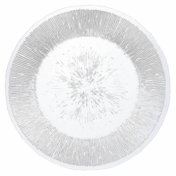 Platt platta Quid Lonja Transparent glas (Ø 32,7 cm) (6 enheter) (Pack 6x)