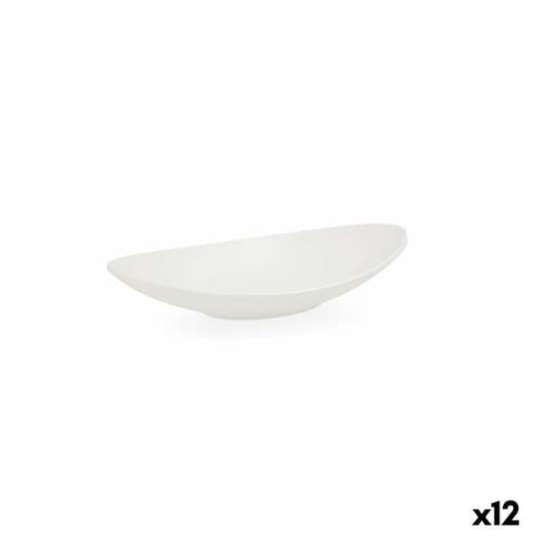 Quid Select Deep Plate Avlång Vit Plast 18 x 10,5 x 3 cm (12 enheter)