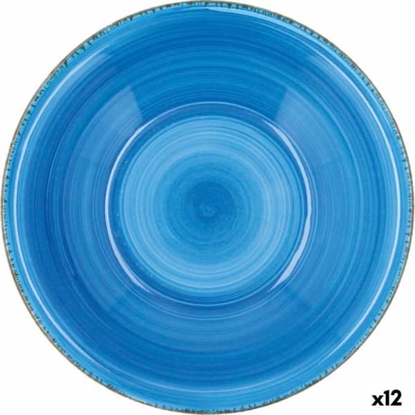Quid Vita blå keramisk desserttallrik (19 cm) (12 enheter)