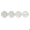 Miniatyrbild 3 av 4: Tallrik - DKD Home Decor - Vit - Porslin - Set om 4 - Mått 19x19 cm