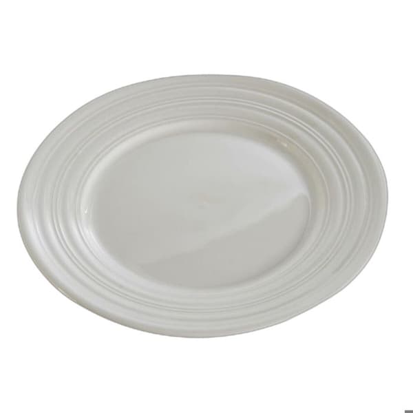 Tallrik - DKD Home Decor - Vit - Porslin - Set om 4 - Mått 19x19 cm