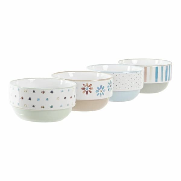 Kulhosetti DKD Home Decor Kivitavara 460 ml 12 x 12 x 6,5 cm (4 osaa)