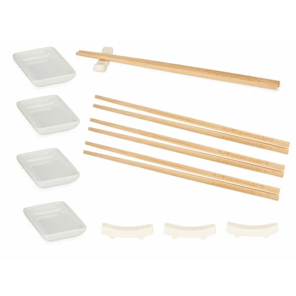 Sushiset Kinvara 1249SJ4111 Vit Bambu Porslin (12 Delar) (6 antal)