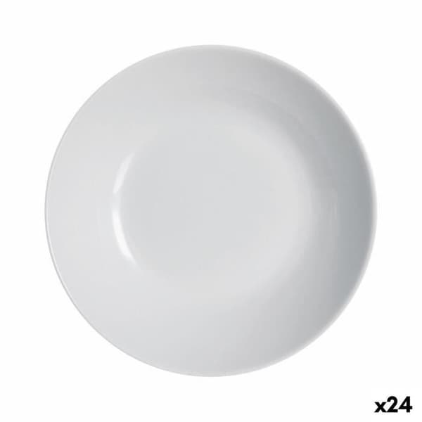 Luminarc Diwali Deep Plate Grey Granit Härdat glas (20 cm) (24 enheter)