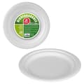 Miniatyrbild 1 av 2: Tallriksset Best Products Green Sockerrör Ø 17 cm Vit Biologiskt nedbrytbar Engångsanvändning 25 antal