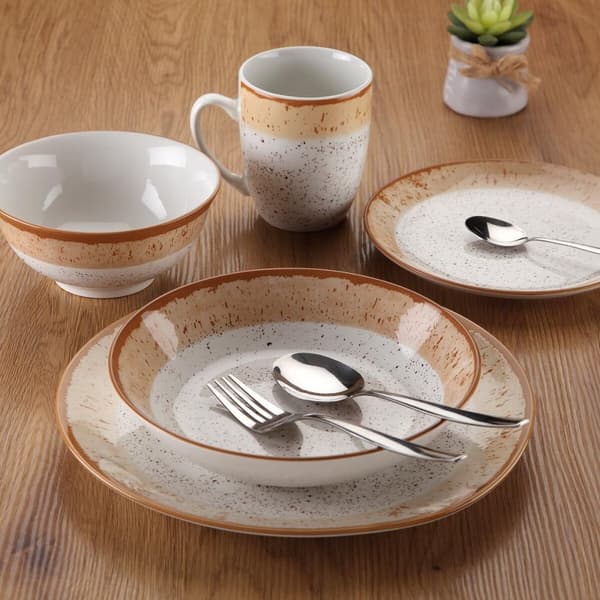 Spisestel Versa Brun Porcelæn 18 Dele