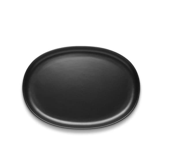 Assiette Eva solo | Oval tallrik 32 cm | Nordic Kitchen | Svart | Stengods