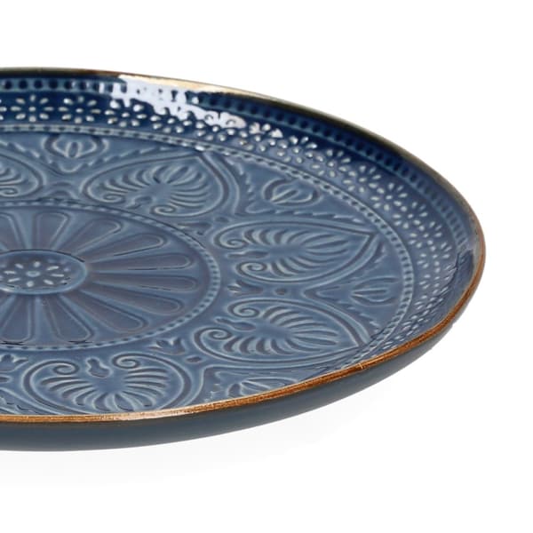Plade | INDIEN | dessert marineblå | 21 cm | 974926