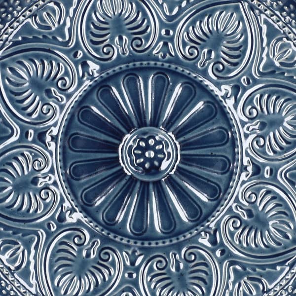Plade | INDIEN | dessert marineblå | 21 cm | 974926