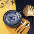 Miniatyrbillede 8 af 11: Plade | INDIEN | dessert marineblå | 21 cm | 974926