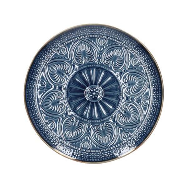 Plade | INDIEN | dessert marineblå | 21 cm | 974926