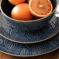 Miniatyrbillede 11 af 11: Plade | INDIEN | dessert marineblå | 21 cm | 974926