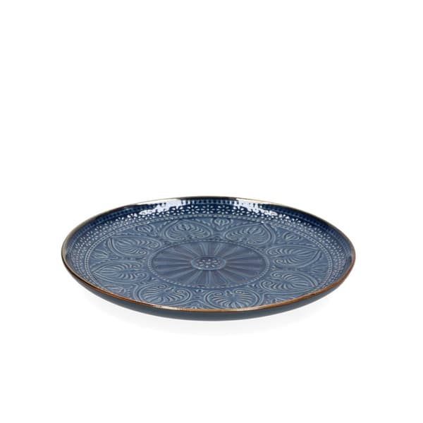 Plade | INDIEN | dessert marineblå | 21 cm | 974926