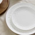 Miniatyrbillede 6 af 10: Plade | SYLIA | dessert hvid med ornament | 21 cm | 844015