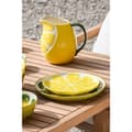 Miniatyrbillede 2 af 5: Flad Plade Home ESPRIT Gul Grøn Stentøj Citron 22,5 x 22,5 x 2,5 cm (2 enheder)