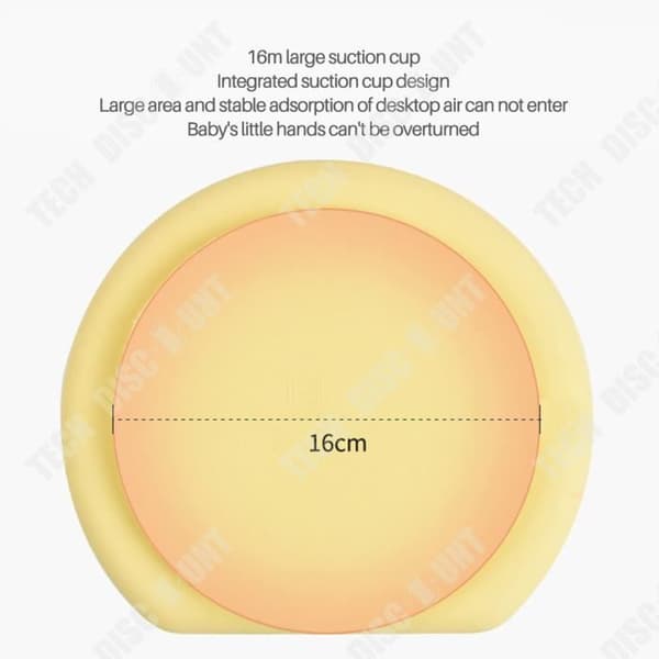 TD® Baby mattallrik i silikon barnmatstillskott sugskål måltid träningsgaffel sked all-e set