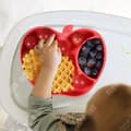 Miniatyrbild 4 av 4: TD® Cartoon Apple Barn Silikonplatta Sugkopp Baby Baby Lärande Mat Sked Gaffel Set