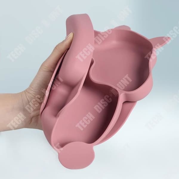TD® Barns Matservis Set Squirrel Silikonfack Tallrik Stark sugskål mot fall