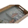 Miniatyrbild 2 av 3: Uppsättning med Brickor Home ESPRIT Blå Naturell Mangoträ 43,5 x 27 x 5,5 cm (2 antal)